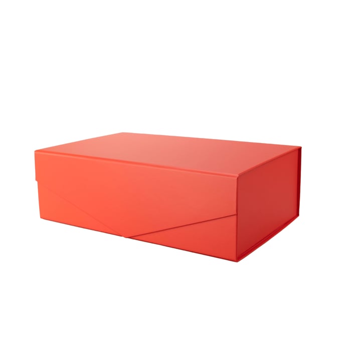 Office 1 Кутия Matt, с магнитно затваряне, сгъваема, 23 х 15 х 10 cm, червена
