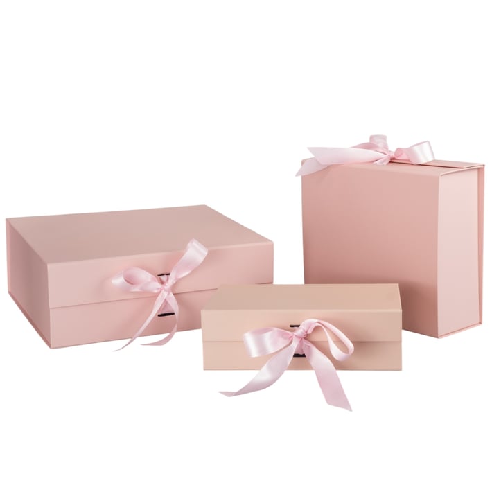 Office 1 Кутия Gift Box, с магнитно затваряне, 26 х 23 х 9.5 cm, розова