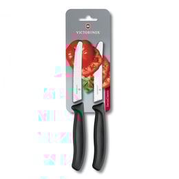 Victorinox Комплект ножове, за домати и колбаси, черни, 2 броя