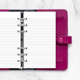 Filofax Пълнител за органайзер Personal, на редове, бял