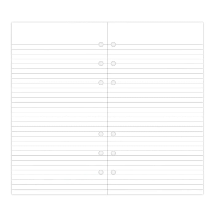 Filofax Пълнител за органайзер Personal Value Pack, на редове, бял