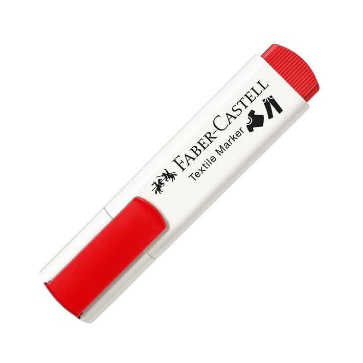 Faber-Castell Маркер за текстил, червен