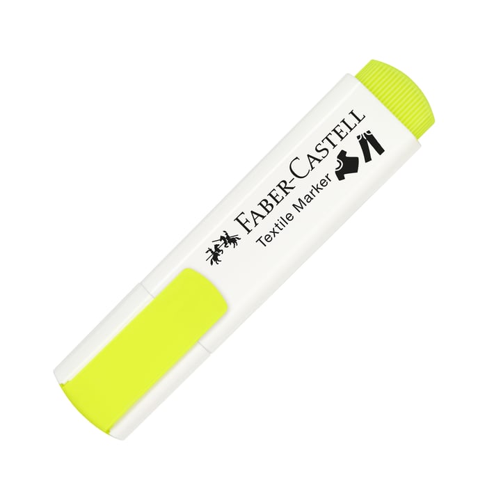 Faber-Castell Маркер за текстил, неоновожълт