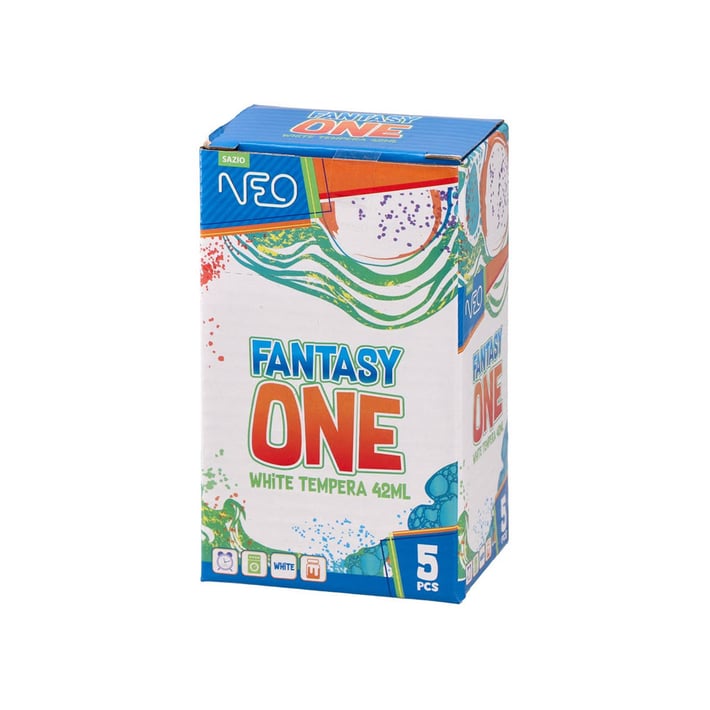 Темперна боя Sazio Fantasy One, 42 ml, бяла