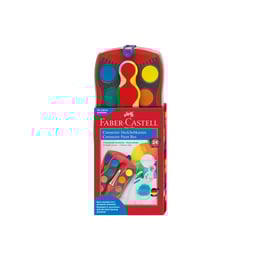 Faber-Castell Акварелни бои Connector, 24 цвята, червена палитра