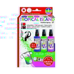 Marabu Спрей за текстил Tropical Island, 3 цвята