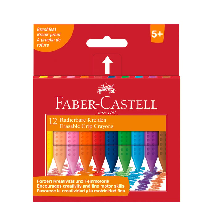 Faber-Castell Пастели Grip, 12 цвята