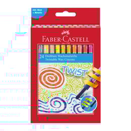 Faber-Castell Восъчни пастели Twist, 24 цвята