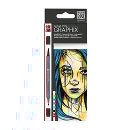Marabu Акварелни маркери Aqua Pen, Metropolitan, 6 цвята