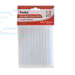 Foska Пръчки за пистолет с топъл силикон, 10 cm, Ø 11.2 mm, 12 броя