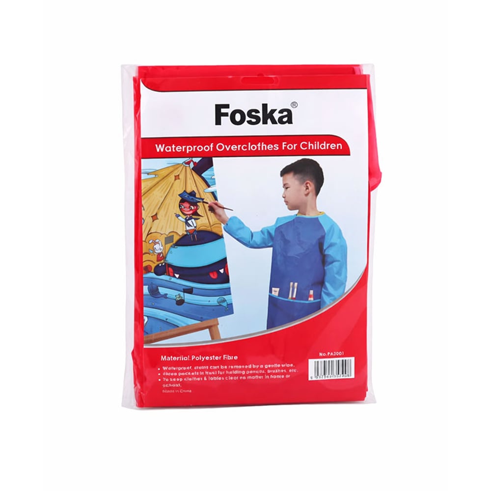 Foska Престилка за малки художници, червена