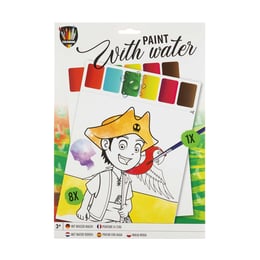 Moxy Комплект за рисуване с вода Пират, А4, 8 листа