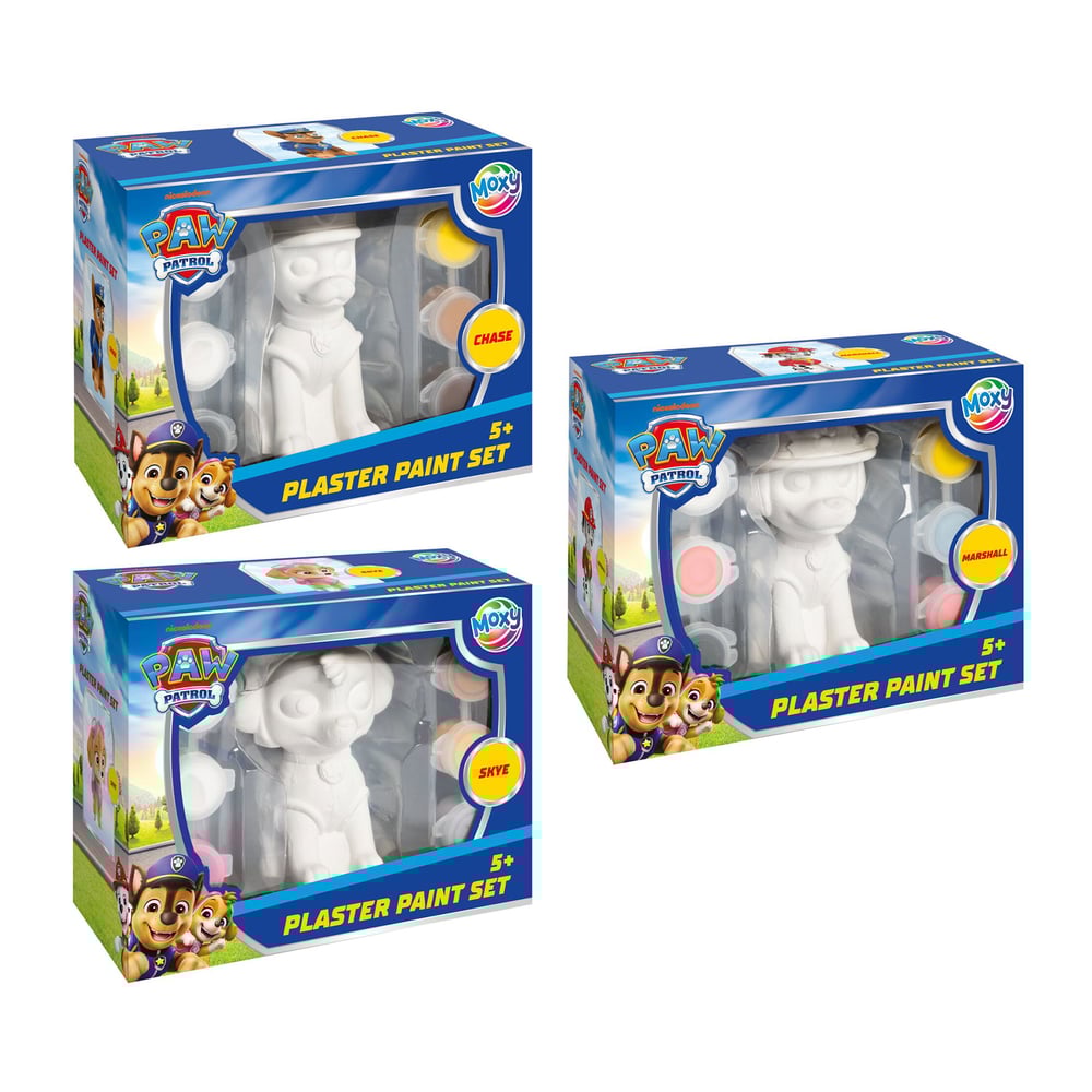 Moxy Фигурка за оцветяване, с четка и 6 цвята боички, асорти