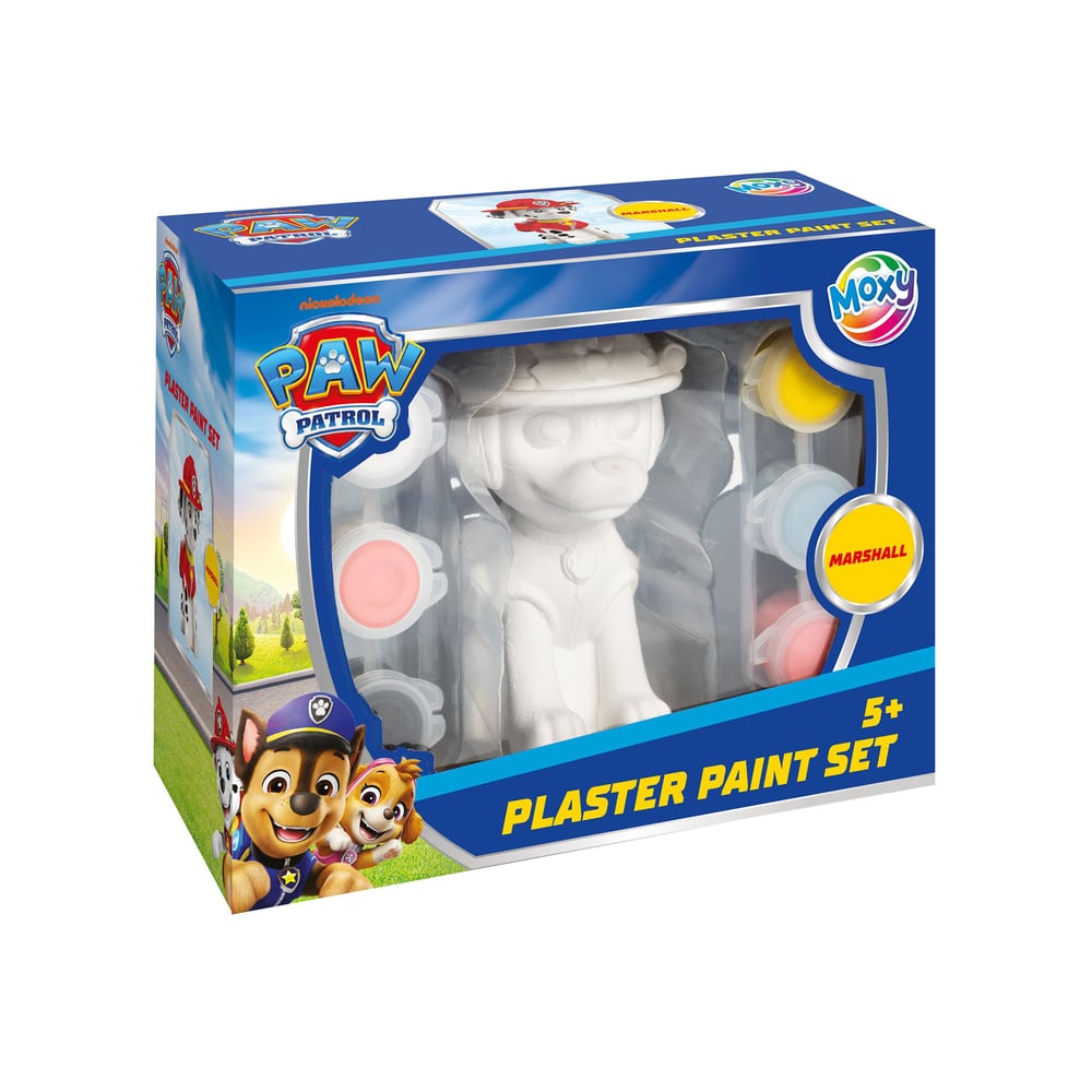Moxy Фигурка за оцветяване Marshall, с четка и 6 цвята боички