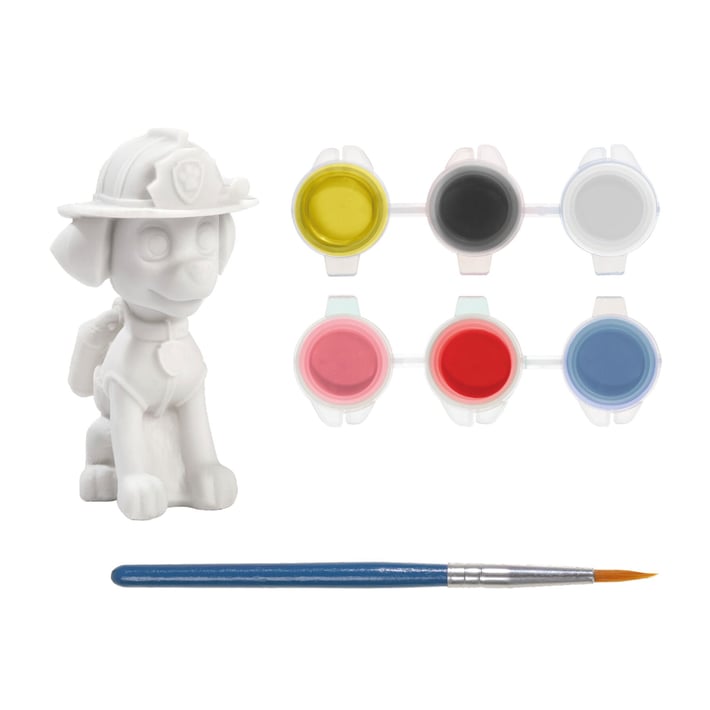 Moxy Фигурка за оцветяване Marshall, с четка и 6 цвята боички