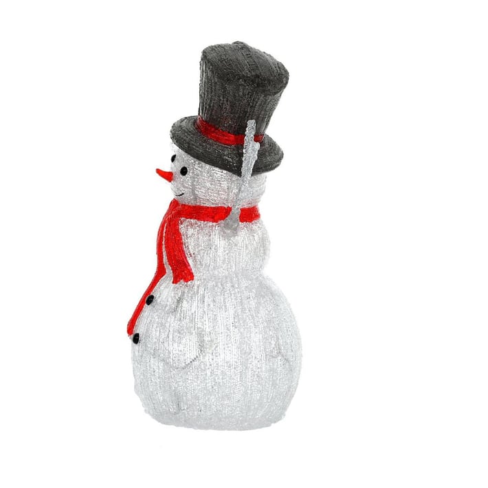 Retlux Коледна украса RXL 436 - Снежен човек, бял, светещ, 40 LED