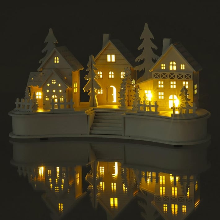 Retlux Коледна украса RXL 407 - Коледно селце, бяло