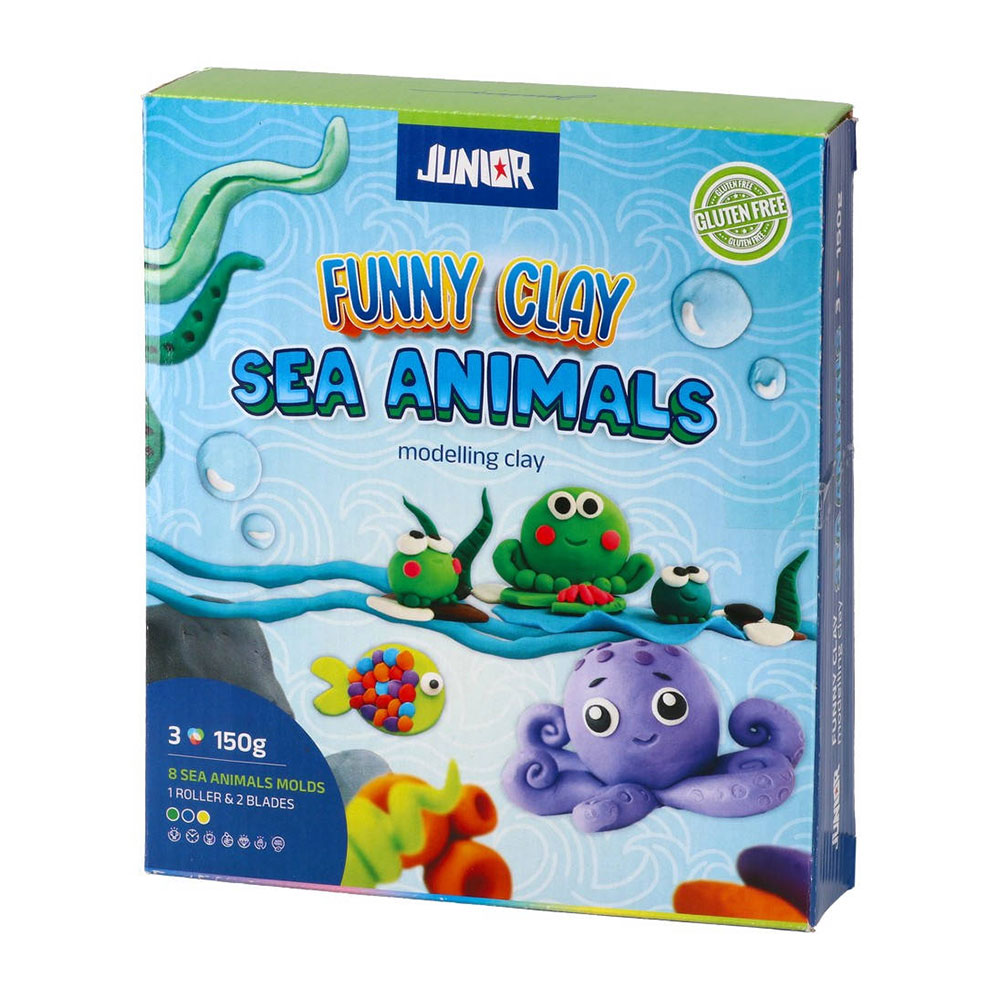 Комплект за моделиране Junior Funny Clay, морски животни