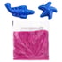 Комплект кинетичен пясък Junior Play Sand, с формички, 400 g, розов