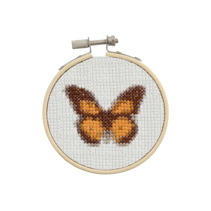 Craft ID Комплект за бродиране Пеперуда, мини, 12.5 х 10 cm