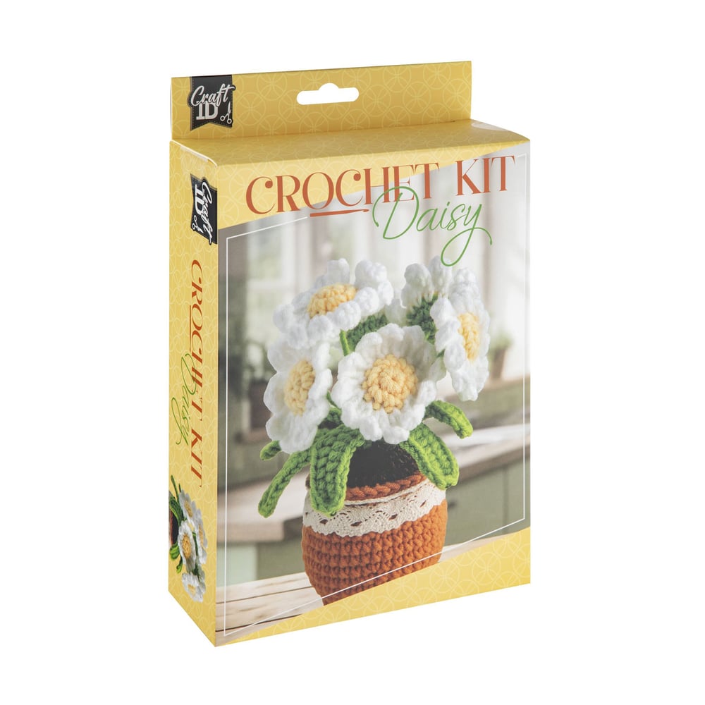 Craft ID Саксия с маргаритки, за плетене