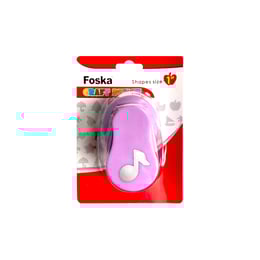 Foska Перфоратор за декорация - Нота, 25 mm, зелен