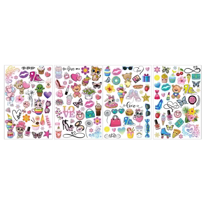 Moxy Комплект татуировки Besties, асорти, 48 броя