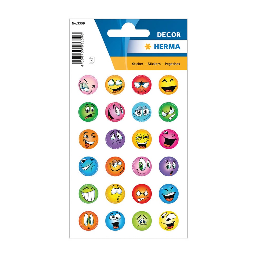 Herma Стикери Емотикони награди, блестящи, 48 броя
