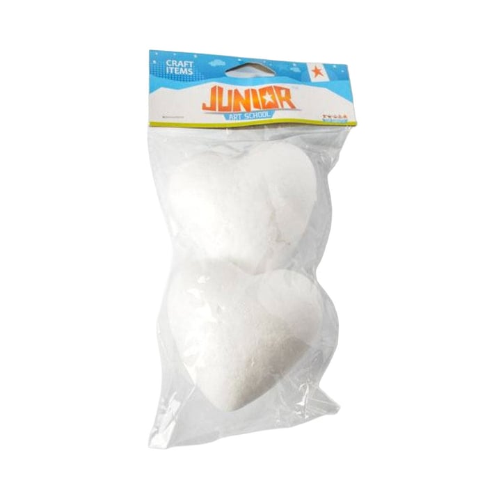 Сърце от стиропор Junior, 85 mm, 2 броя