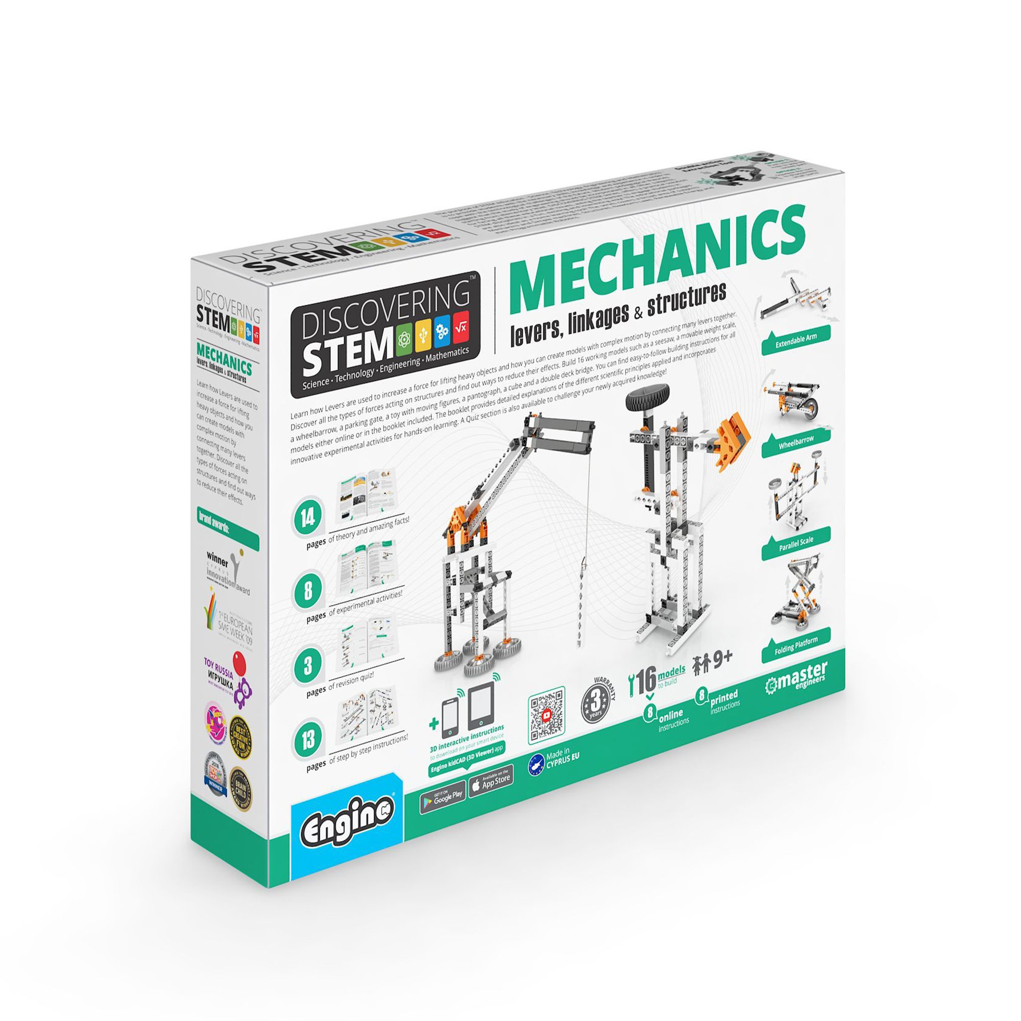 Engino Конструктор STEM Mechanics - Лостове връзки и структури