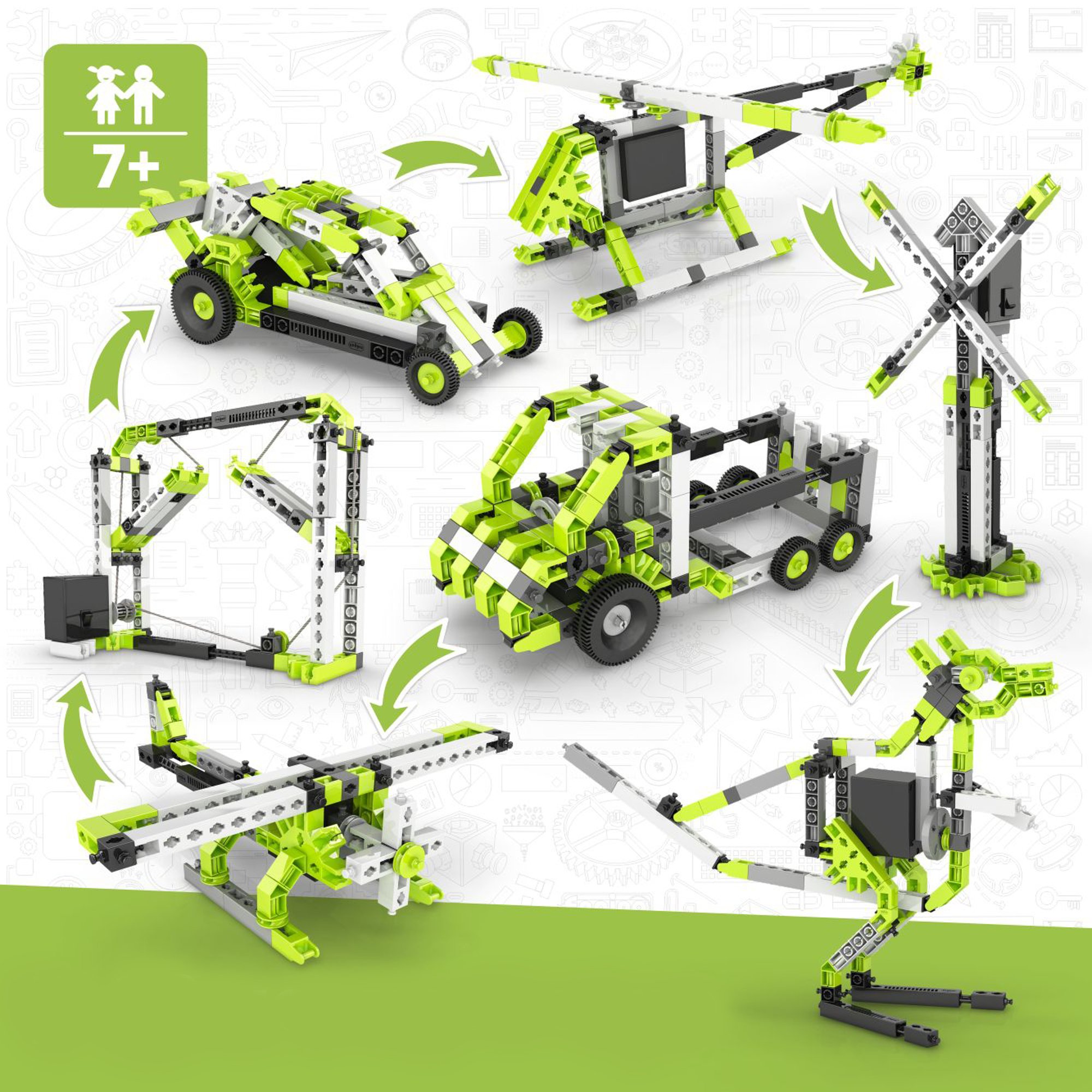 Engino Конструктор Creative Builder Motorized, 30 в 1