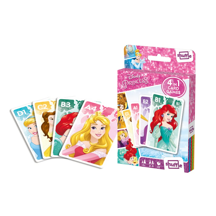 Cartamundi Карти за игра Princess, 4 в 1