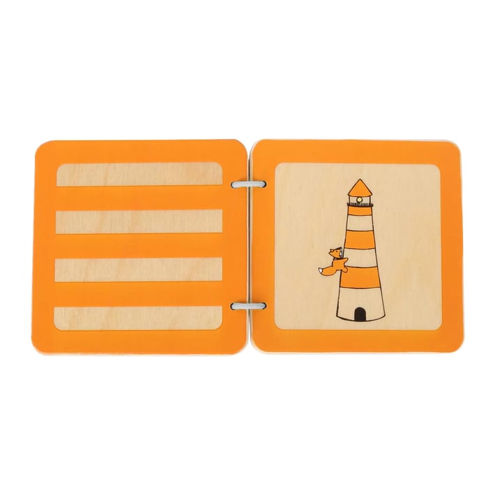 Small Foot Бебешка книжка Lex, дървена