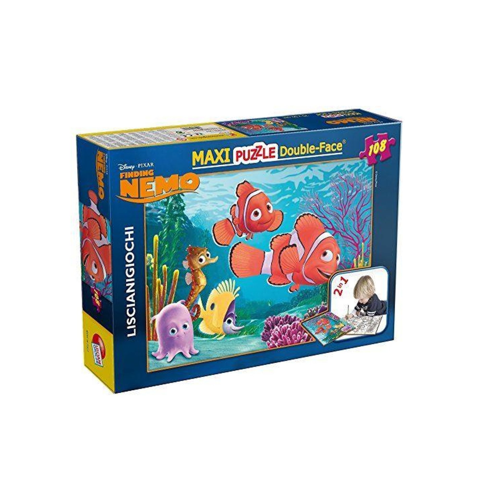 Lisciani Пъзел Finding Nemo, детски, 2 в 1, 108 части