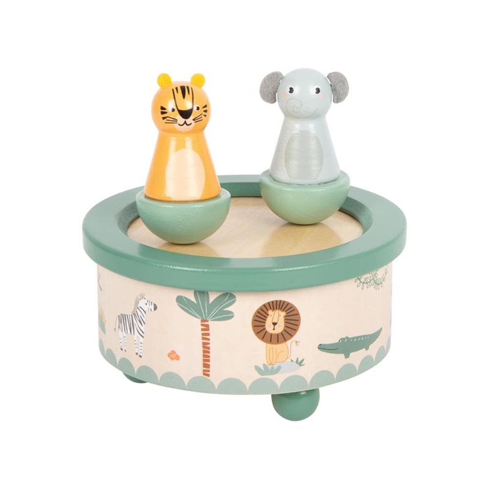 Small Foot Музикална кутия Сафари, 12 х 12 х 12 см