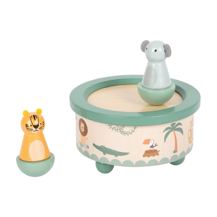 Small Foot Музикална кутия Сафари, 12 х 12 х 12 см