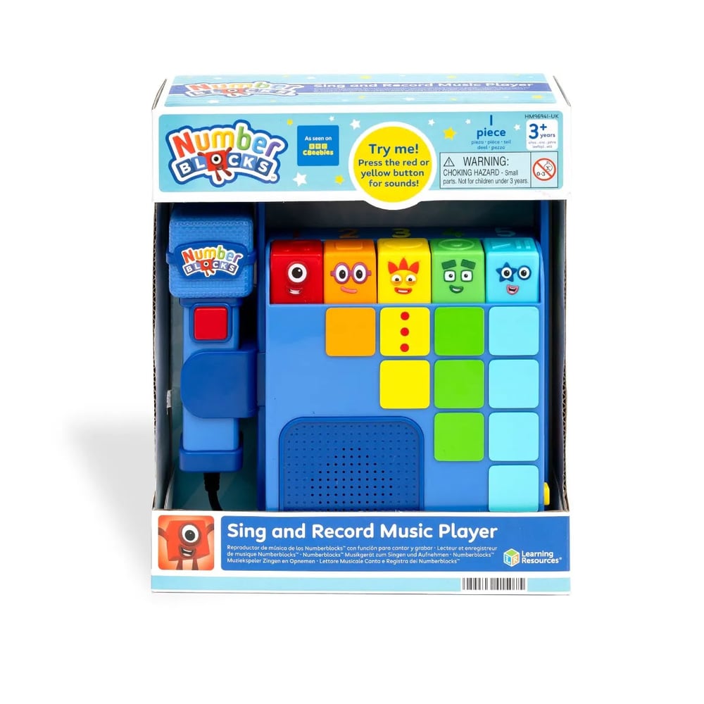 Learning Resources Музикална играчка Numberblocks - Пей и записвай