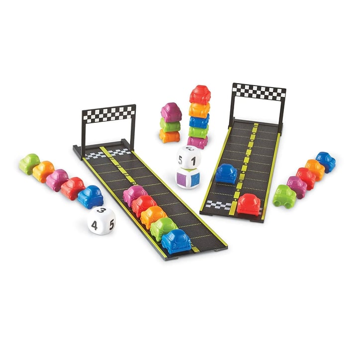 Learning Resources Игра Писта с колички, мини, 30 части