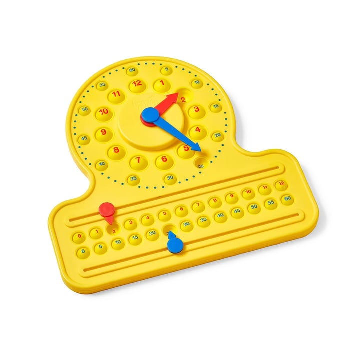 Learning Resources Образователен часовник, с числова линия и попит числа