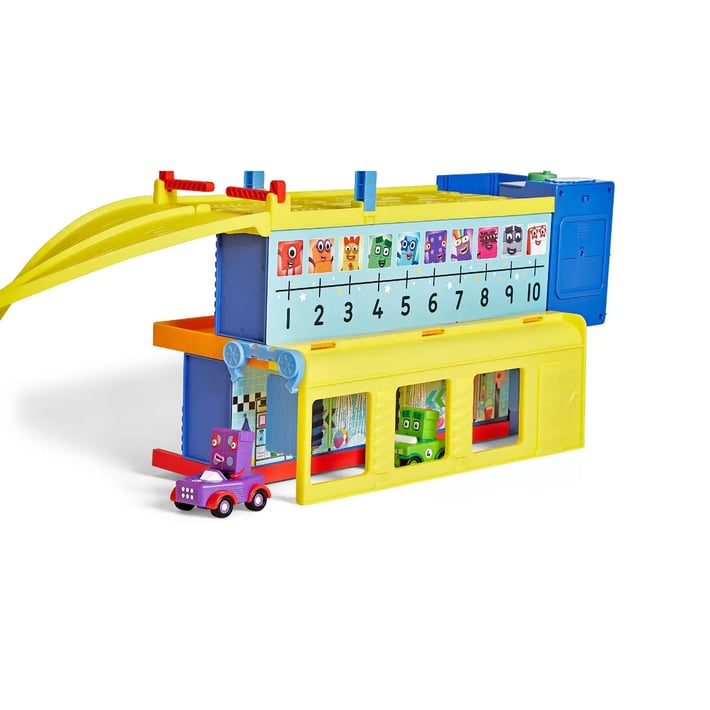 Learning Resources Комплект Numberblocks, с гараж и колички, математически