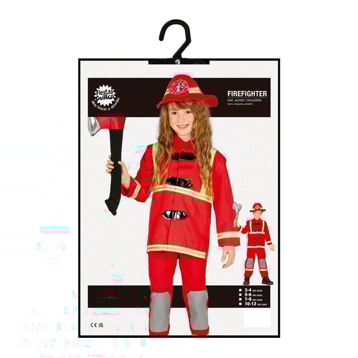 Костюм на Пожарникар, за 5-6 годишни деца