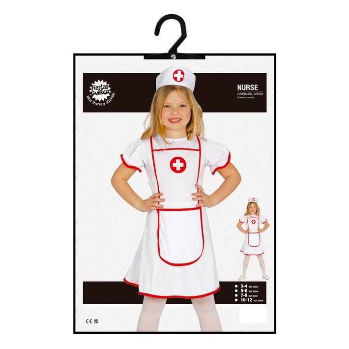 Костюм на Медицинска сестра, за 5-6 годишни деца