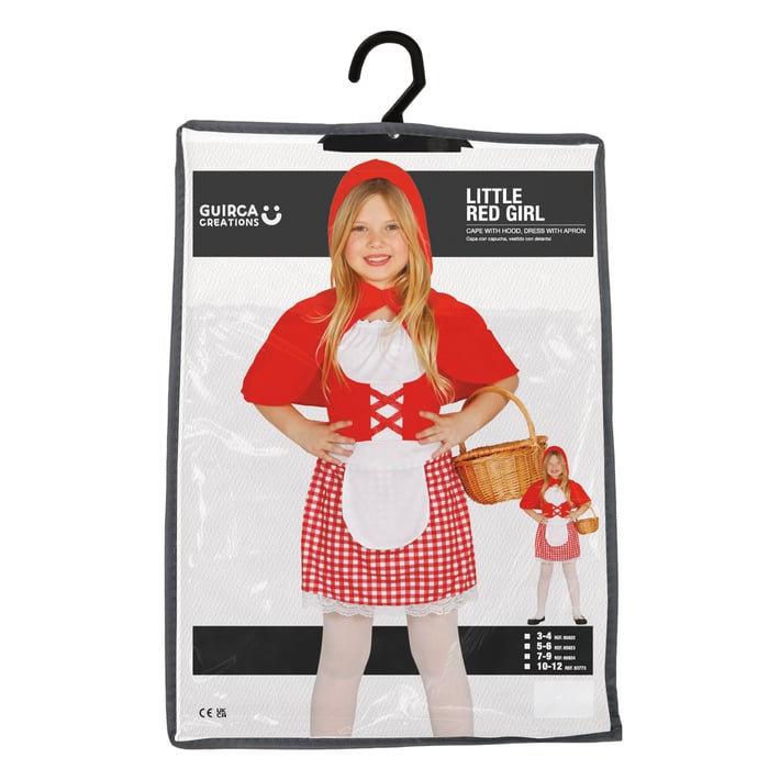 Костюм на Червената шапчица, за 7-9 годишни деца