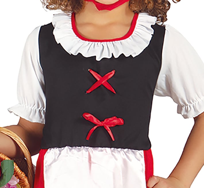 Костюм на Червената шапчица, за 10-12 годишни деца, червен