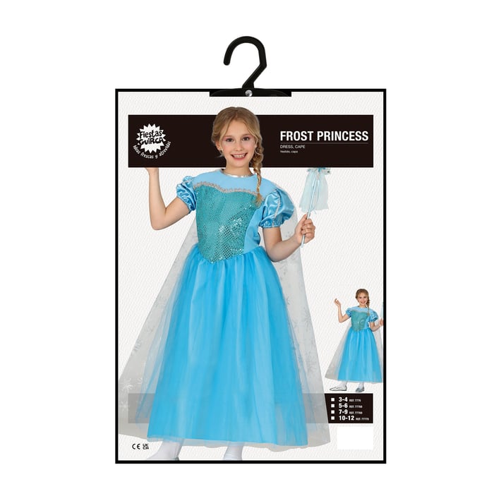 Костюм на Ледена принцеса, за 5-6 годишни деца