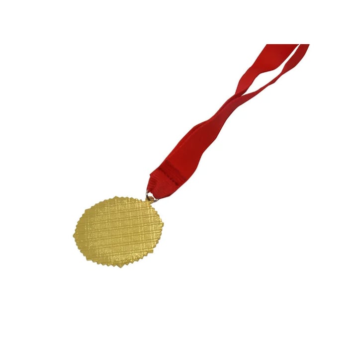 BESTSUB Медал, за сублимация, с лента, диаметър 60 mm, златен