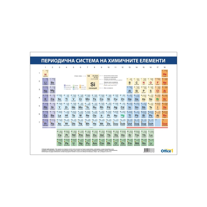 Office 1 Ученическо табло ''Периодична система'' A4