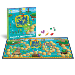 Learning Resources Игра за събиране и изваждане - математическо блато