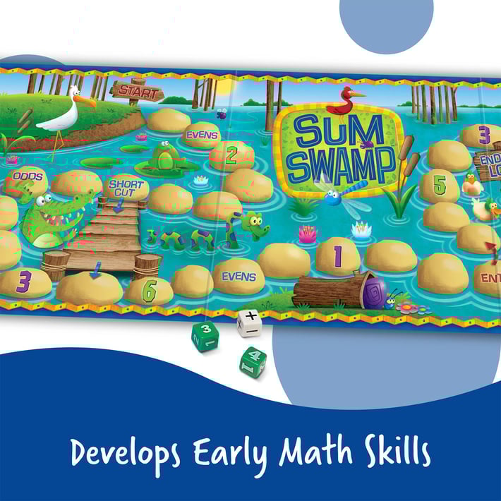 Learning Resources Игра за събиране и изваждане - математическо блато