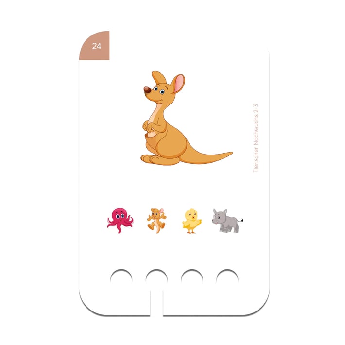 Образователни карти, за кутия Puncho - Бебета животни, 2-3 години